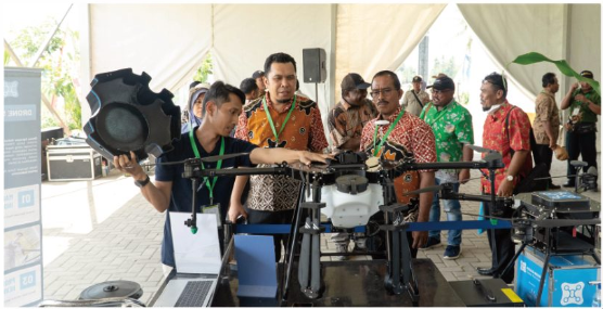 Drone Pertanian Frogs Indonesia hadir di Gebyar Perbenihan Tanaman Pangan Nasional VIII tahun 2023