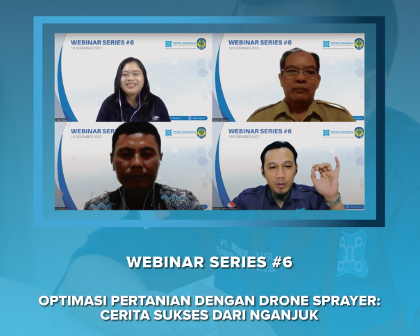 Webinar #6 : Optimasi Pertanian Drone Sprayer oleh Frogs Indonesia di Nganjuk
