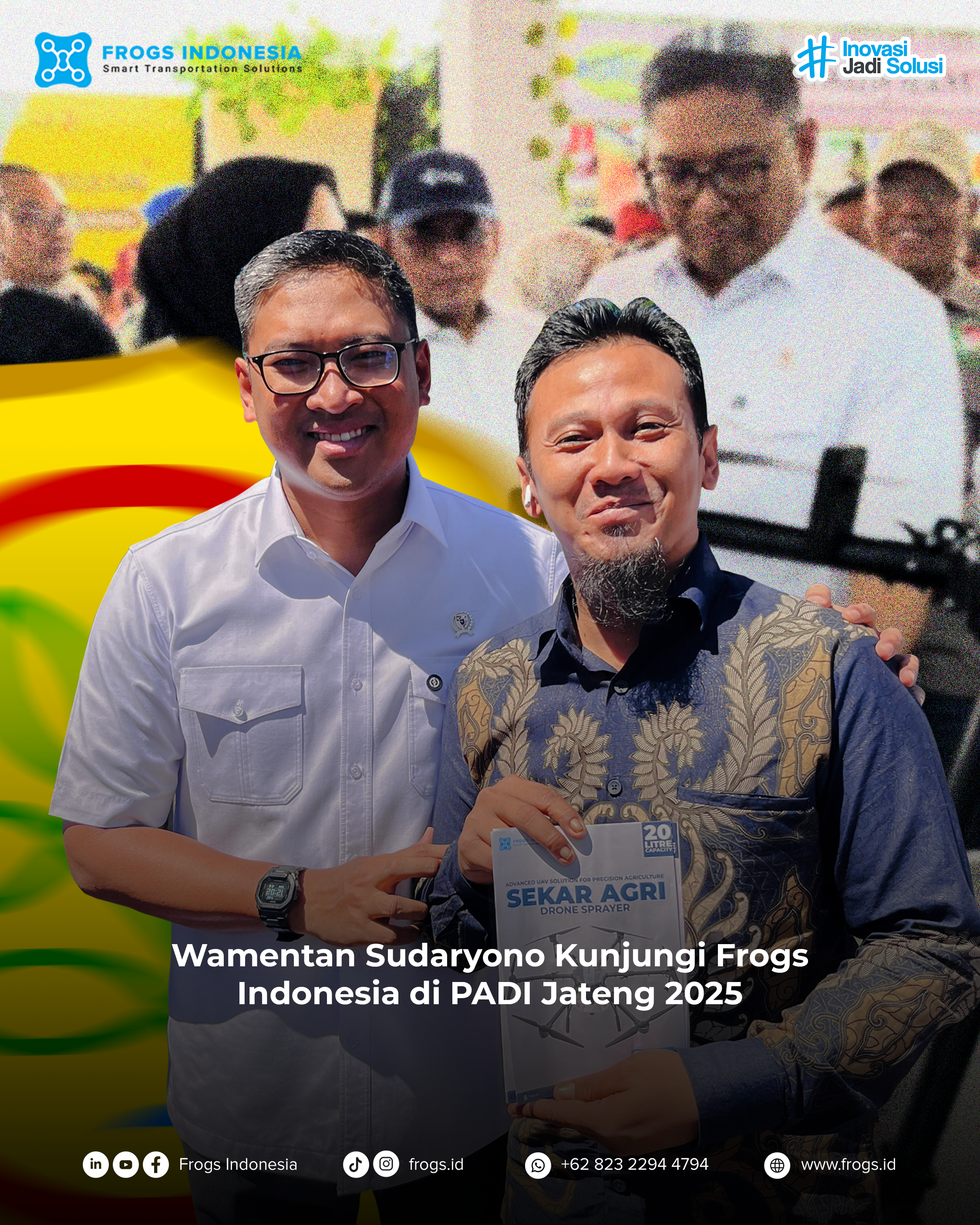 Frogs Indonesia Tampilkan Inovasi Drone Pertanian di PADI 2025