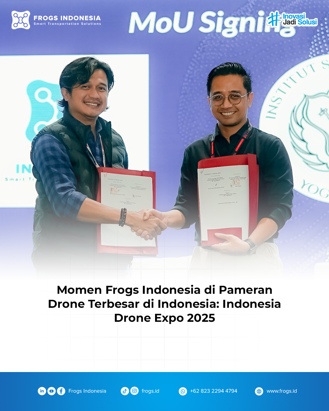 Momen Frogs Indonesia di Pameran Drone Terbesar di Indonesia